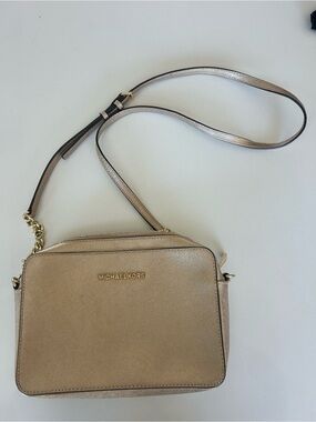 Michael Kors Metallic Gold Crossbody Bag